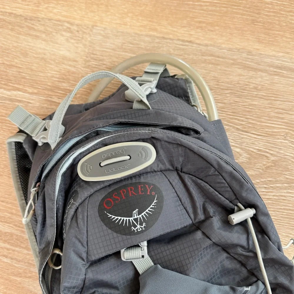 Osprey raptor 10 hydraulics hydration pack biking hiking backpack S/M silt gray - Picture 5 of 13